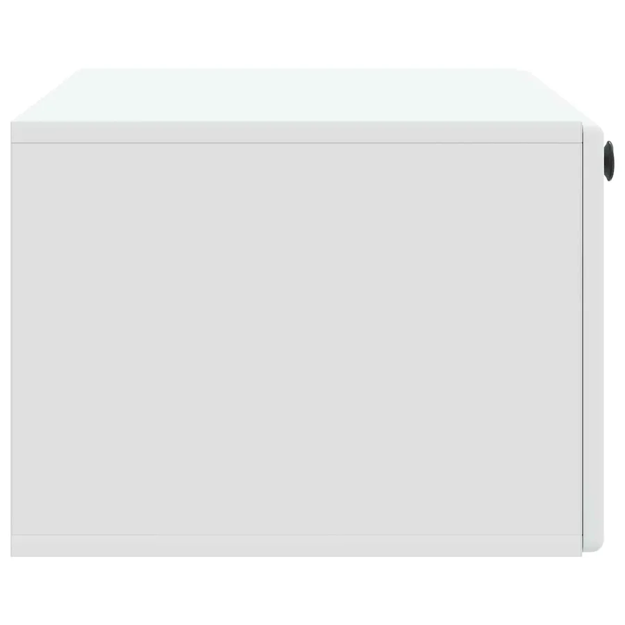 Meuble TV mural 78,5 x 41 x 30 cm Blanc Bois d'ingénierie - 7