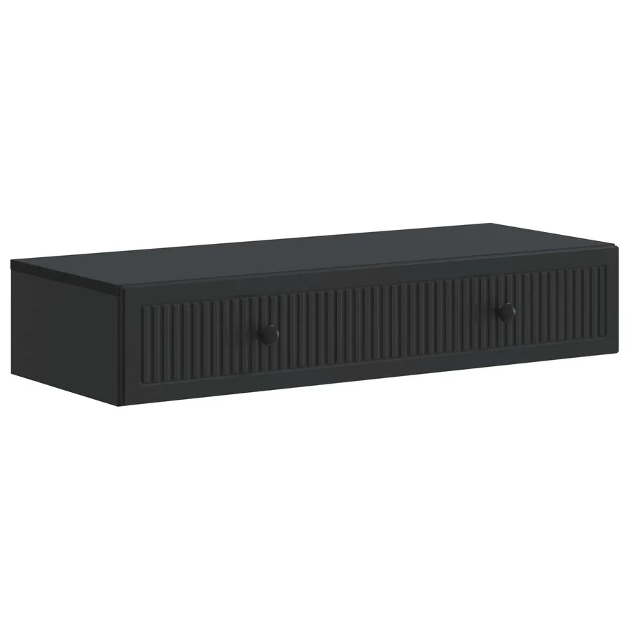 Table d'appoint murale Noir 87,5 x 34,5 x 17 cm - 2