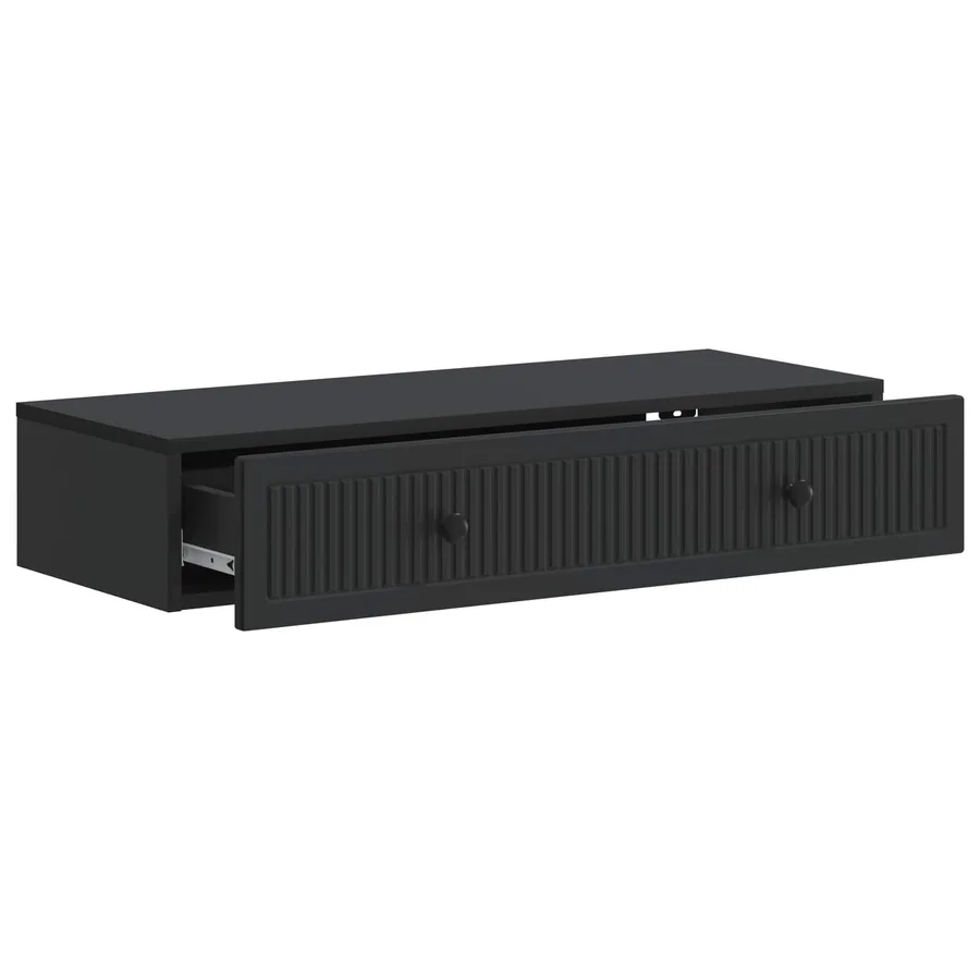 Table d'appoint murale Noir 87,5 x 34,5 x 17 cm - 4