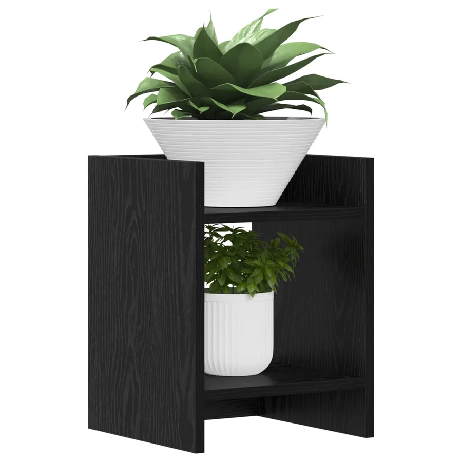 Support de Plante 2 pc Chêne Noir 30 x 30 x 40 cm - 3