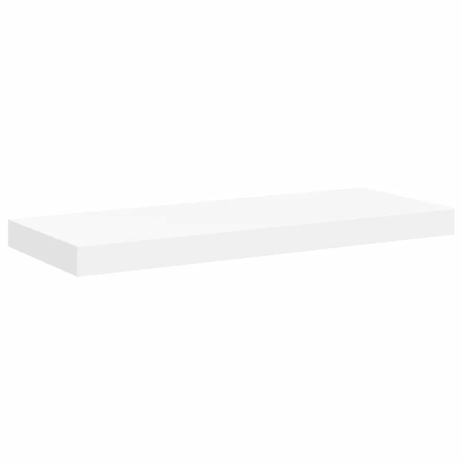 Floating wall shelf white 60x23.5x3.8 cm MDF - 2