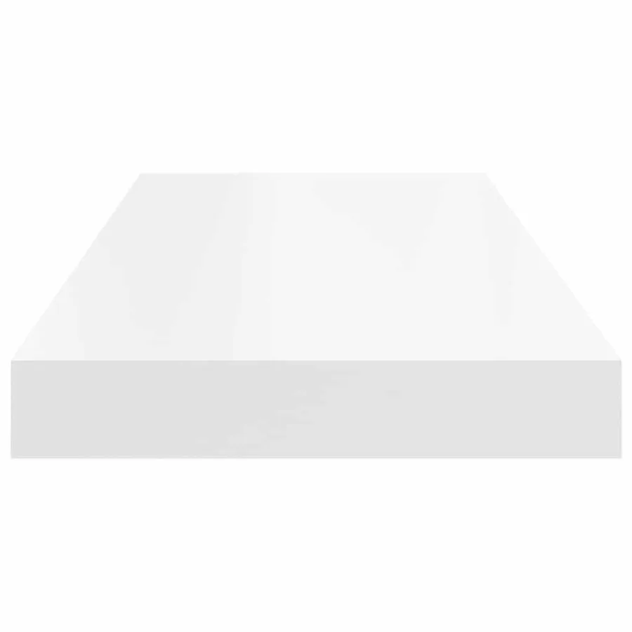 Floating wall shelf white 60x23.5x3.8 cm MDF - 7