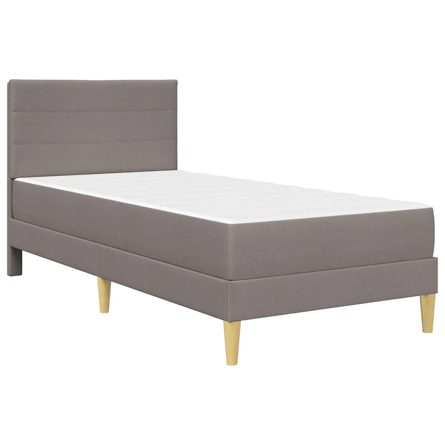 Cadre de lit Taupe 90 x 190 cm Polyester - 3