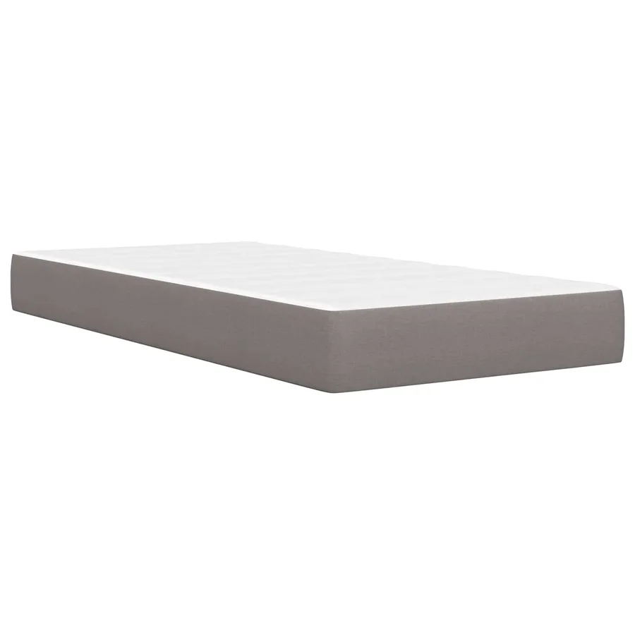 Cadre de lit Taupe 90 x 190 cm Polyester - 5