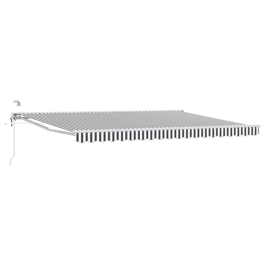 Auvent rétractable électrique Anthracite et blanc 5 x 3 m - 2