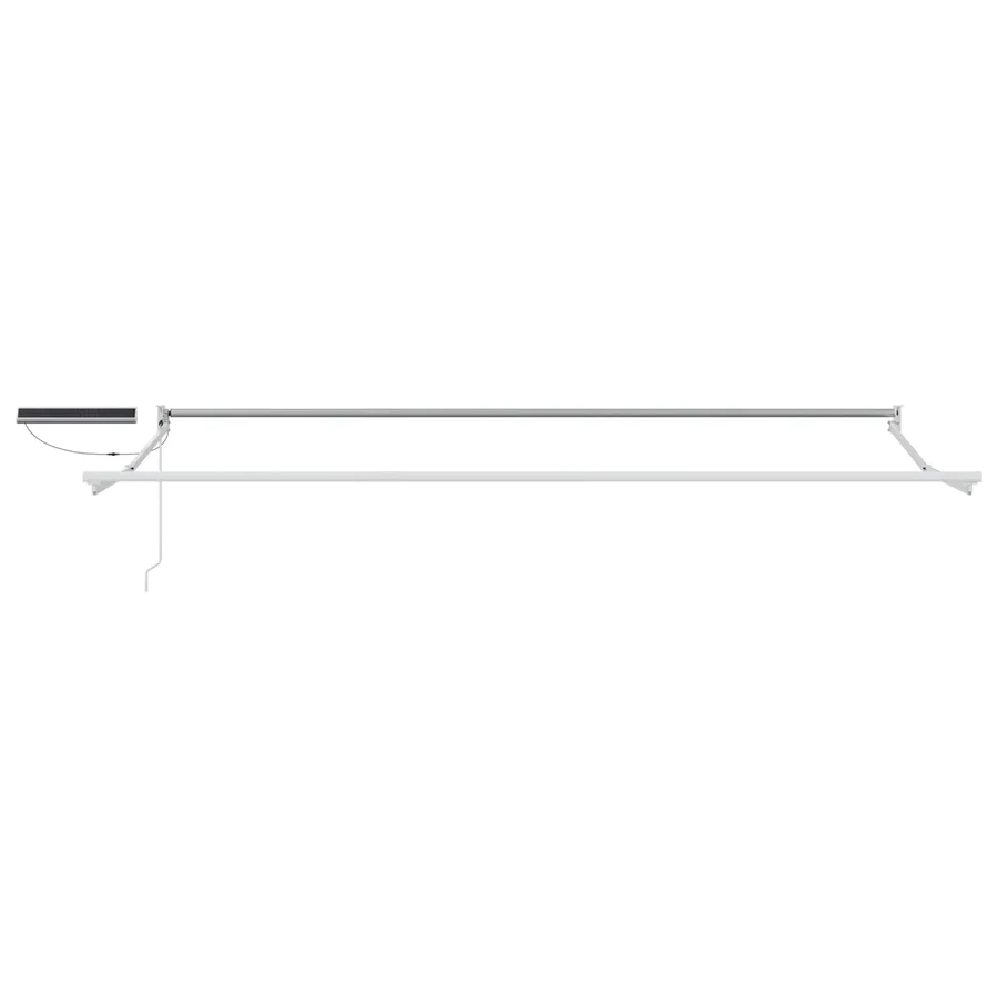 Auvent rétractable électrique Anthracite et blanc 5 x 3 m - 5