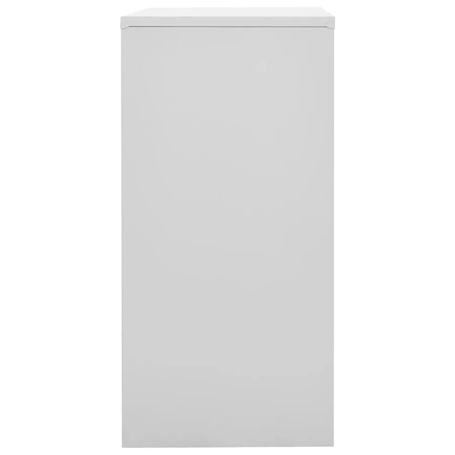 Armoire à casiers Gris clair et rouge 90x45x92,5 cm Acier - 3