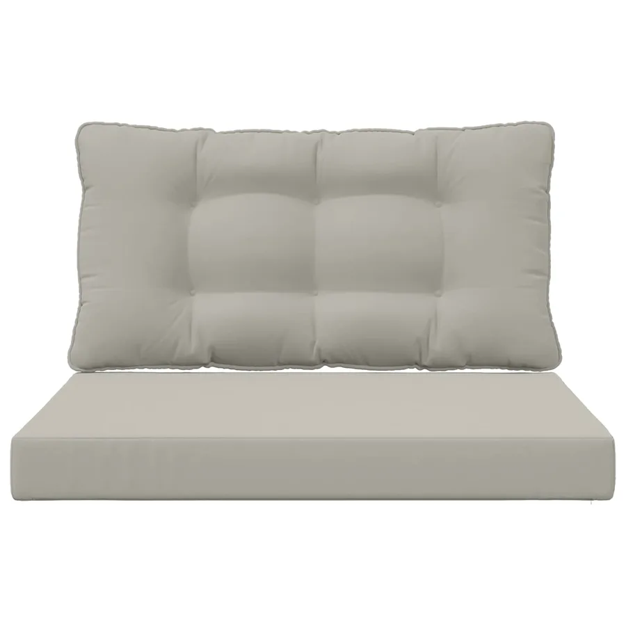 Coussin de canapé d'extérieur Polyester Gris 80 x 68,5 x 8 cm - 6