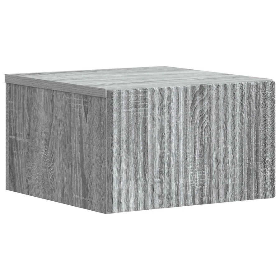 Cabinet de chevet mural Sonoma gris 33 x 34,5 x 20 cm - 2