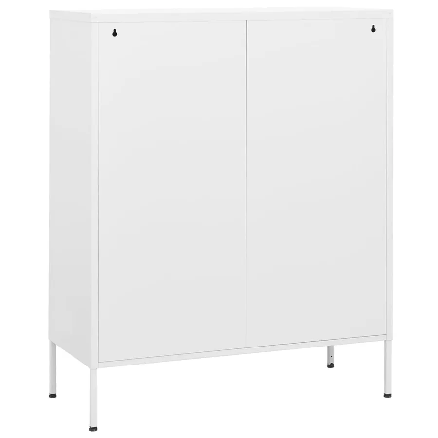 Armoire de rangement Blanc 80x35x101,5 cm Acier - 5