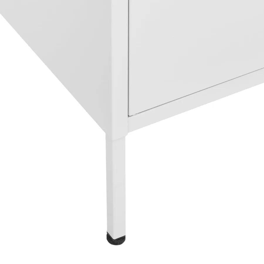 Armoire de rangement Blanc 80x35x101,5 cm Acier - 8