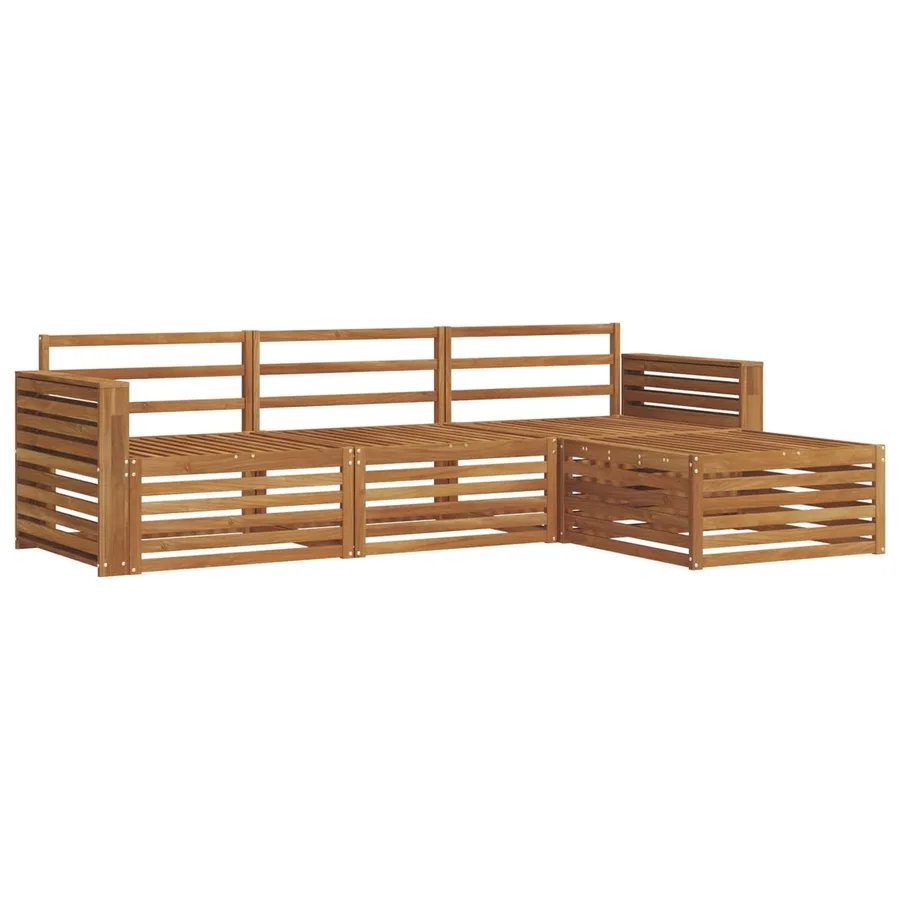 Ensemble de canapés d'extérieur Naturel 257,5 x 162,5 x 73 cm - 2