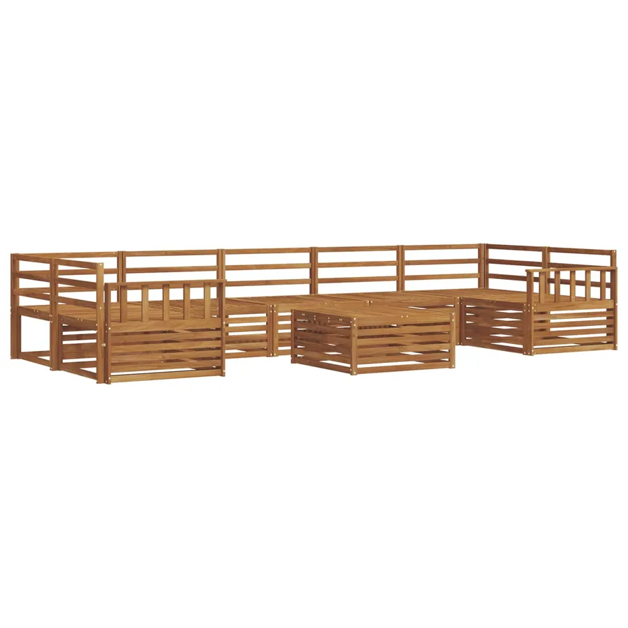 Ensemble de canapés d'extérieur 8 pcs Naturel - 2