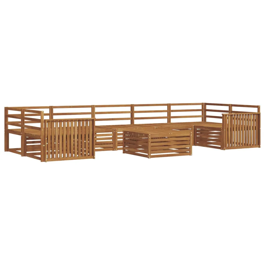 Ensemble de canapés d'extérieur 8 pcs Naturel - 2