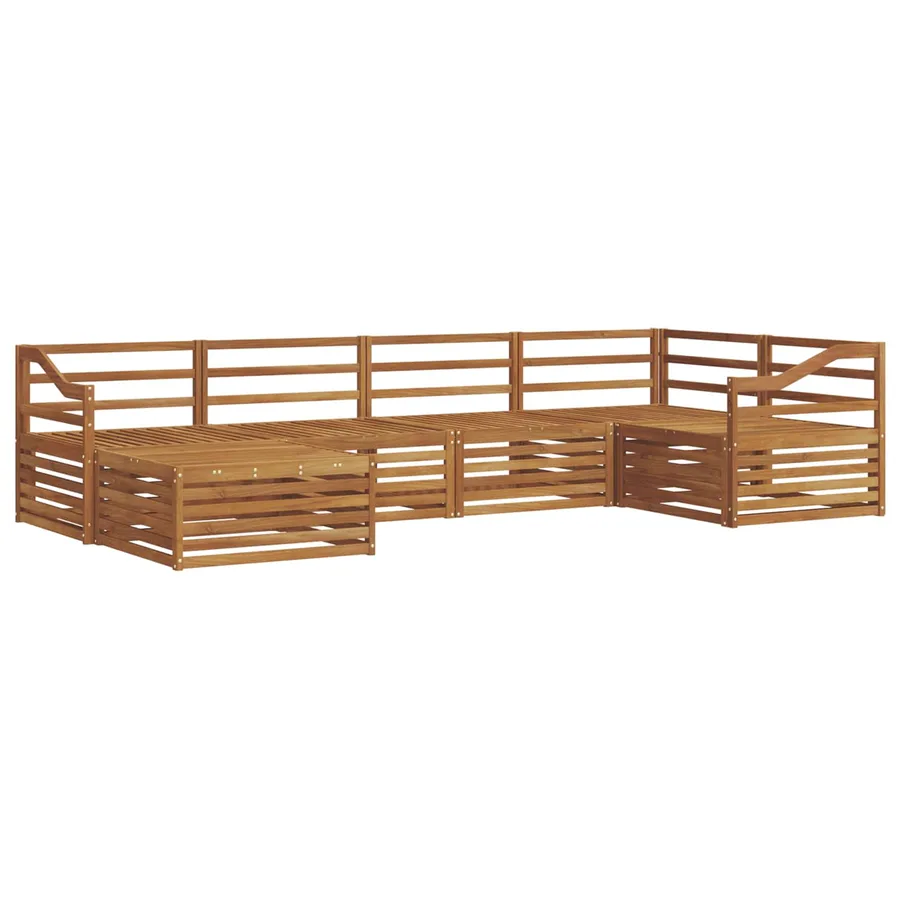 Ensemble de canapés d'extérieur 6 pcs Naturel - 2