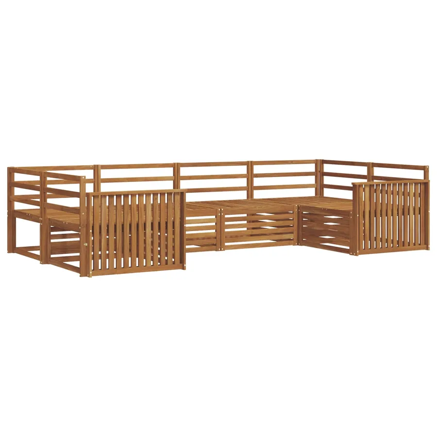 Ensemble de canapés d'extérieur 6 pcs Naturel - 2