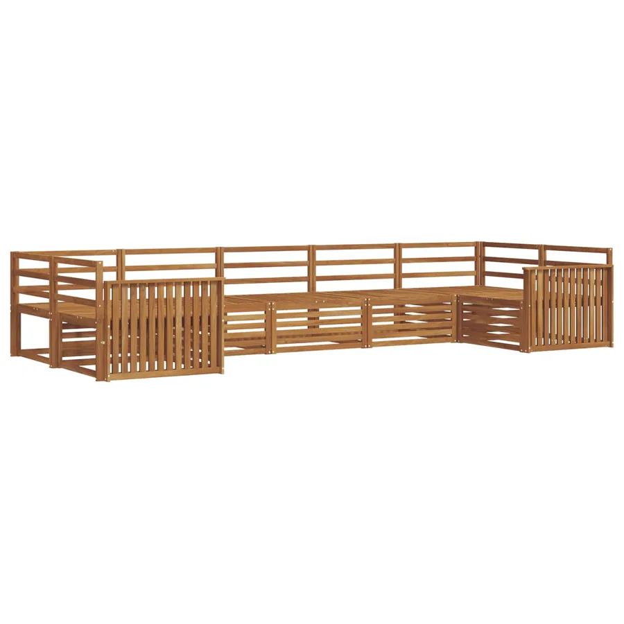 Ensemble de canapés d'extérieur 7 pcs Naturel - 2