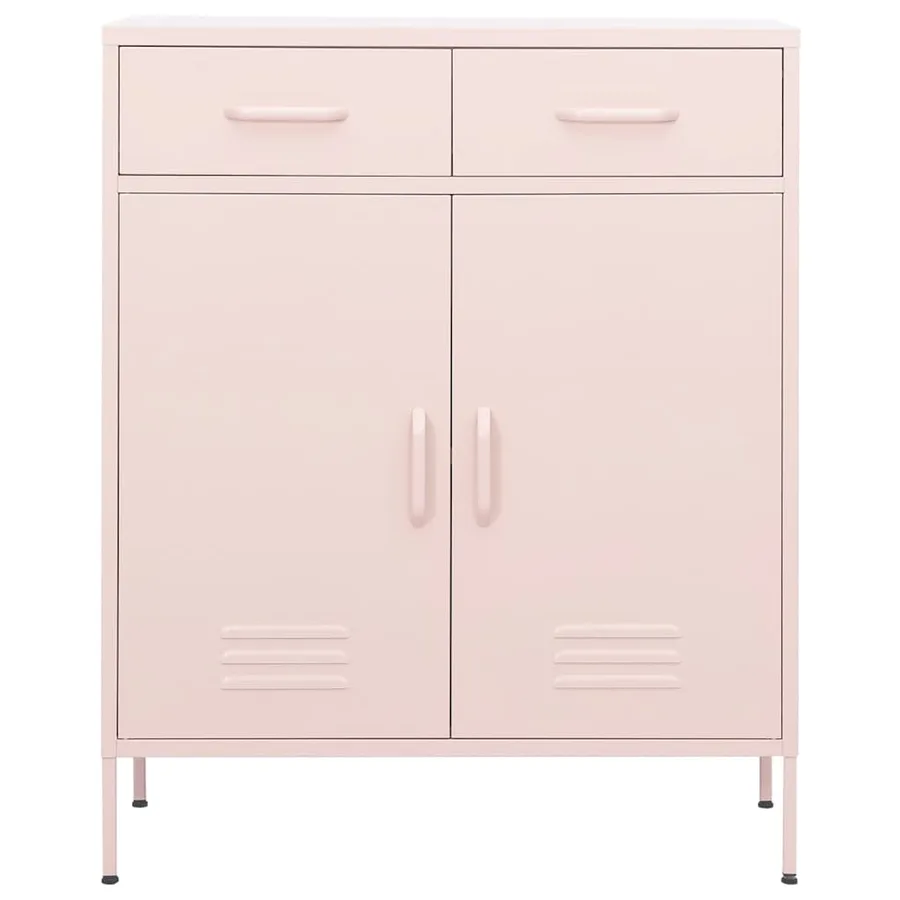 Armoire de rangement Rose 80x35x101,5 cm Acier - 2