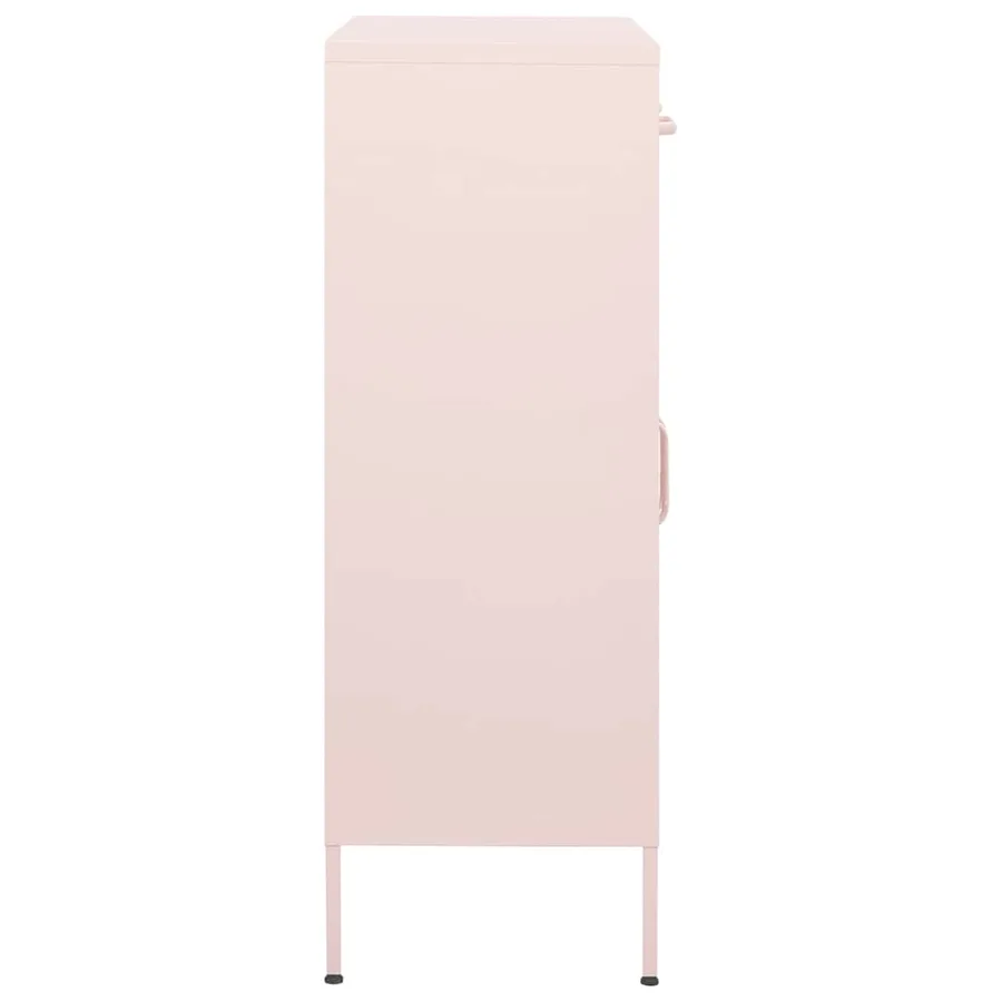 Armoire de rangement Rose 80x35x101,5 cm Acier - 3