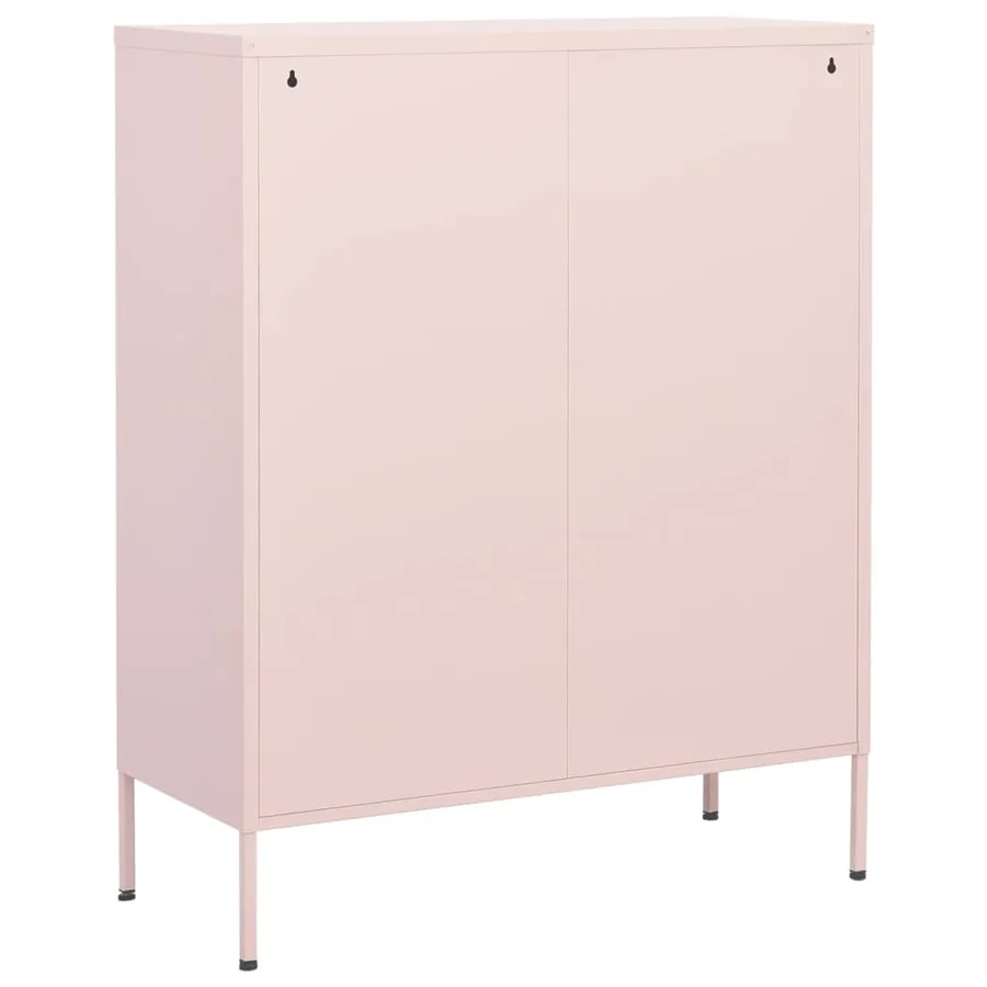 Armoire de rangement Rose 80x35x101,5 cm Acier - 4