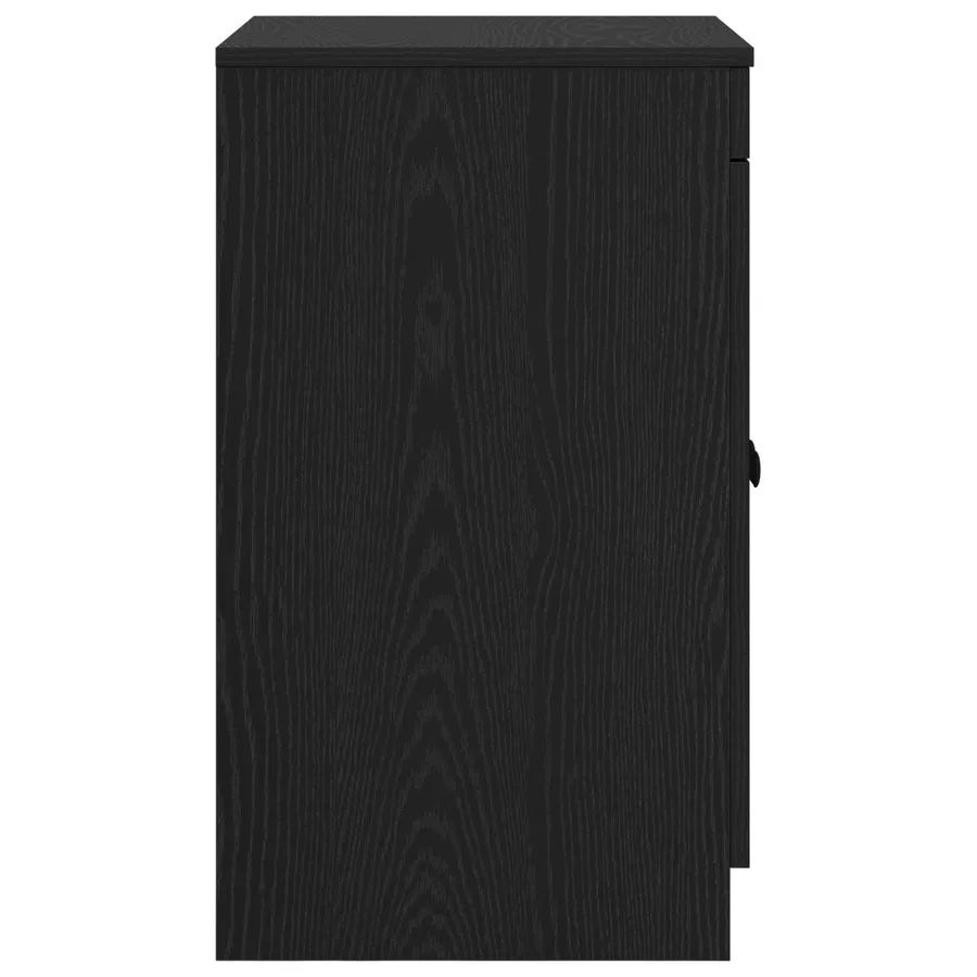 Armoire de salle de bain Noir 54 x 41 x 70 cm Bois d'ingénierie - 5