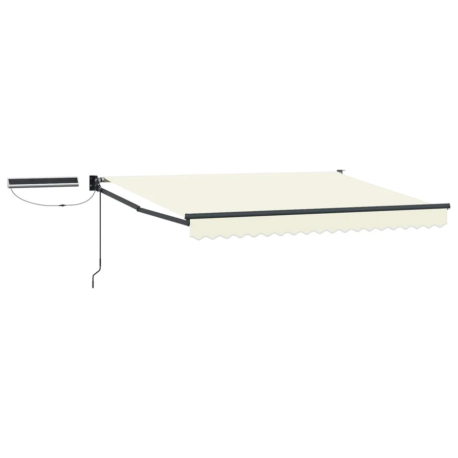 Auvent rétractable électrique Crème et Anthracite 2,5 x 2 m - 2
