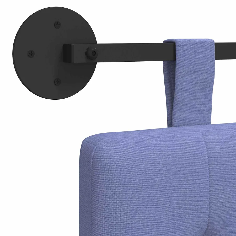 Tête de lit suspendue Bleu denim Tissu - 9