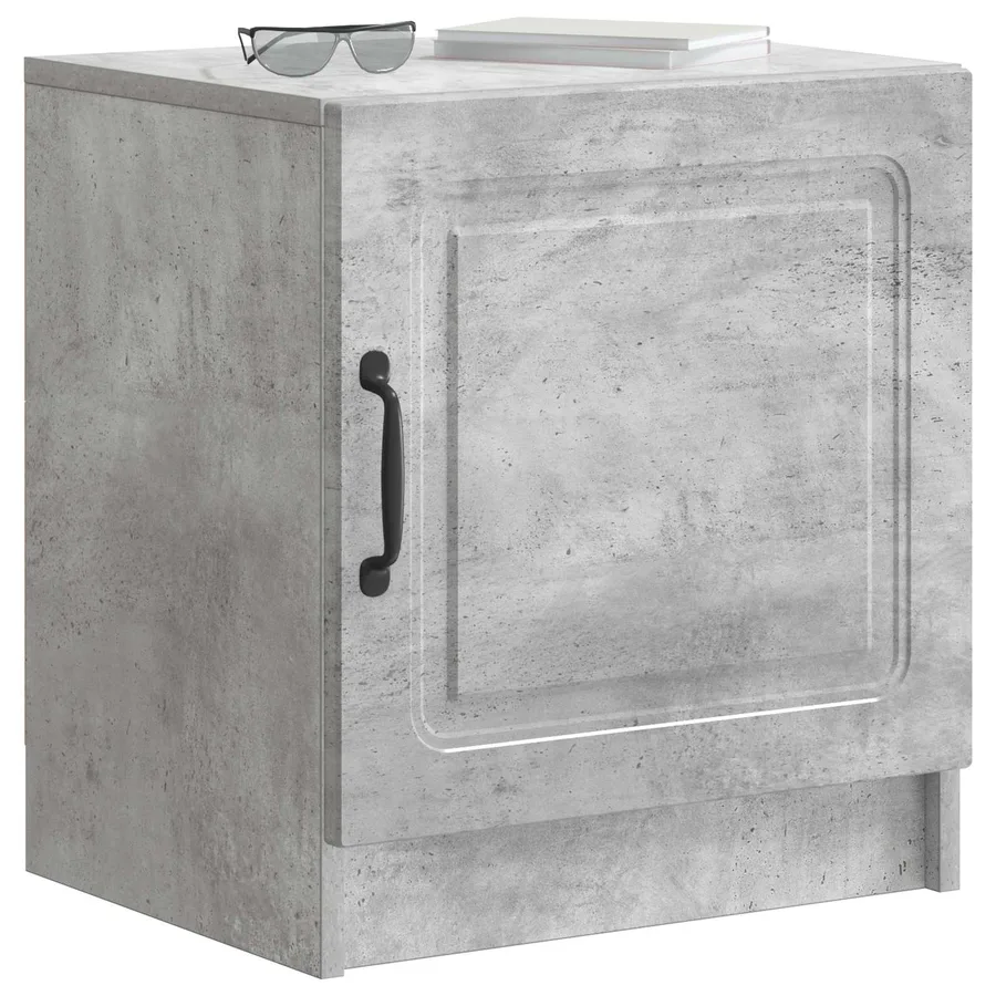 Cabinet de chevet Gris béton 43 x 34,5 x 47 cm - 3