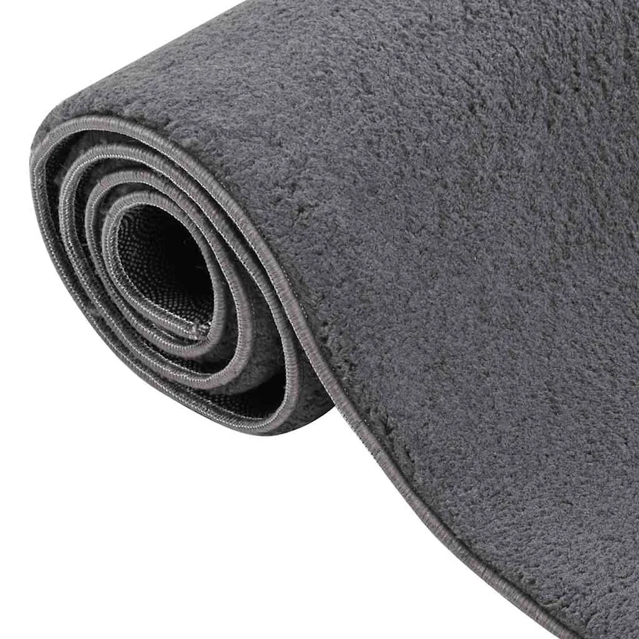 Tapis shaggy doux lavable 160x230 cm Antidérapant Anthracite - 4