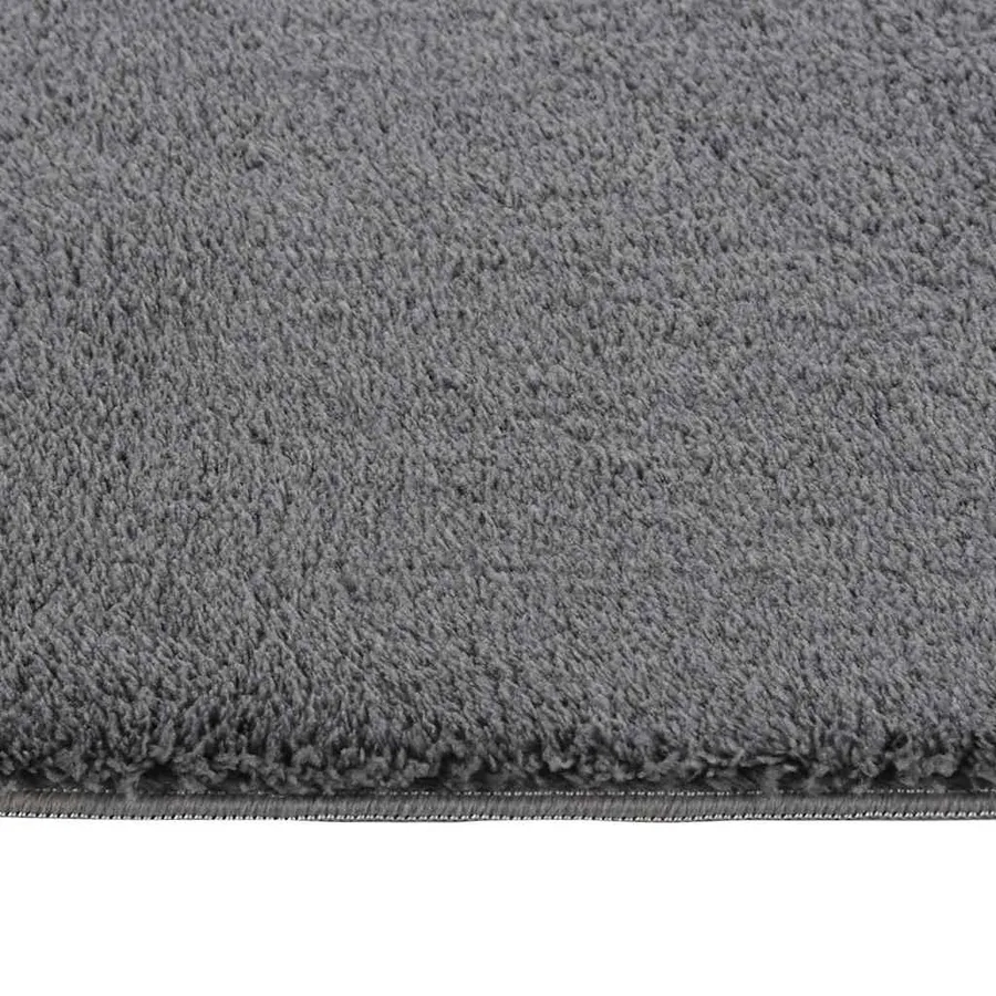 Tapis shaggy doux lavable 160x230 cm Antidérapant Anthracite - 5