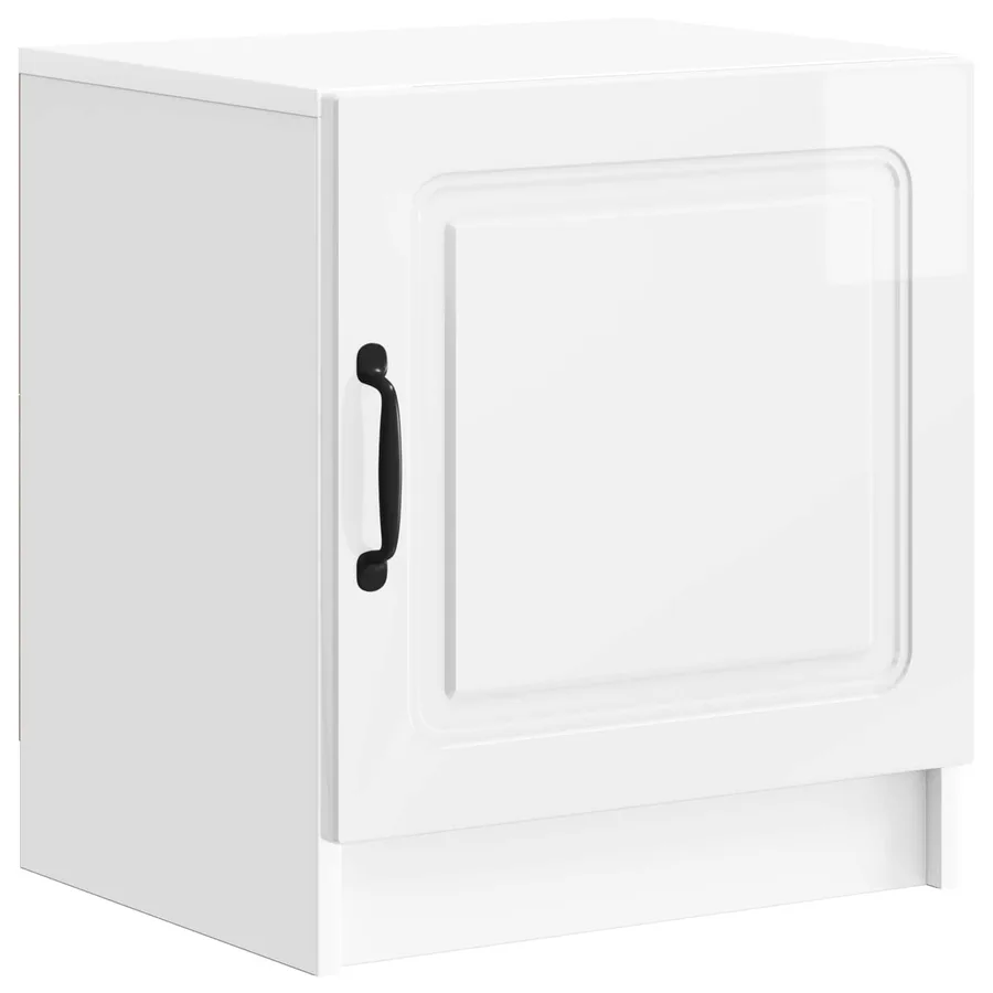 Cabinet de chevet Blanc brillant 43 x 34,5 x 47 cm - 2