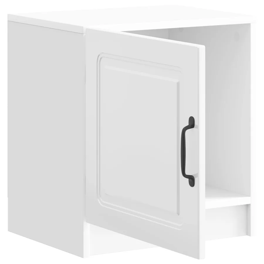 Cabinet de chevet Blanc brillant 43 x 34,5 x 47 cm - 4