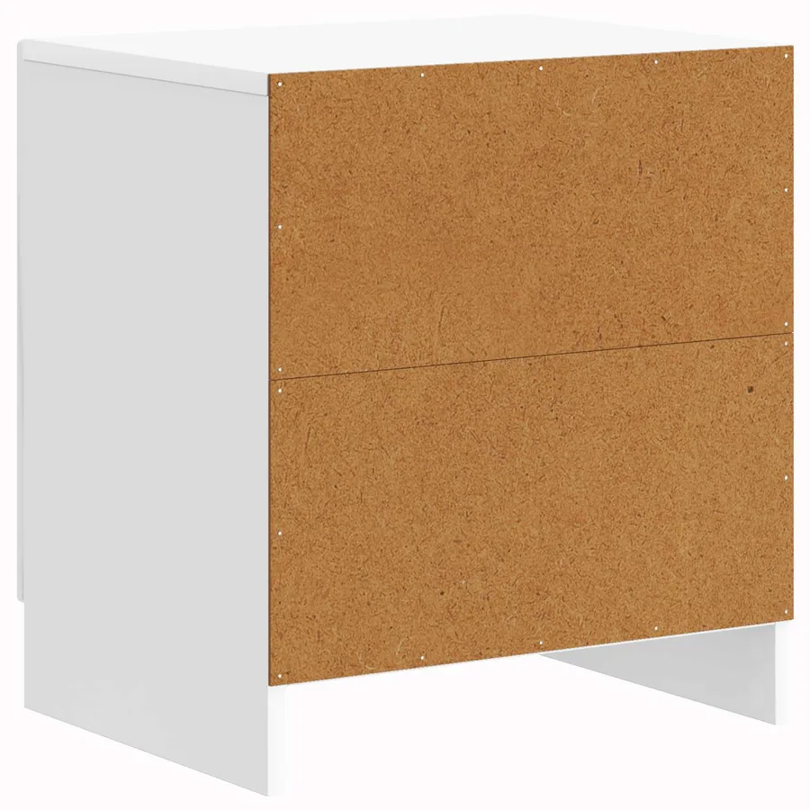 Cabinet de chevet Blanc brillant 43 x 34,5 x 47 cm - 7