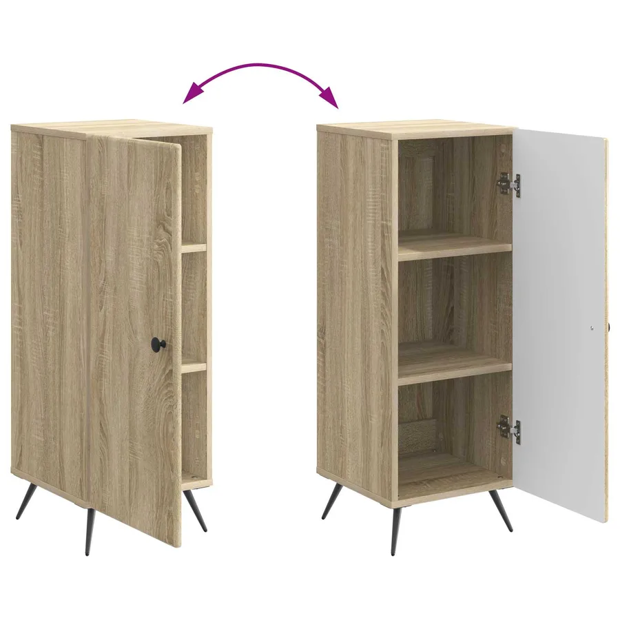 Buffet Chêne Sonoma 33 x 34,5 x 90 cm Bois d'ingénierie - 11