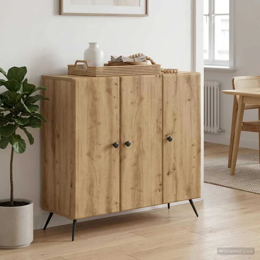 Buffet Chêne artisanal 89 x 34,5 x 80 cm Bois d'ingénierie
