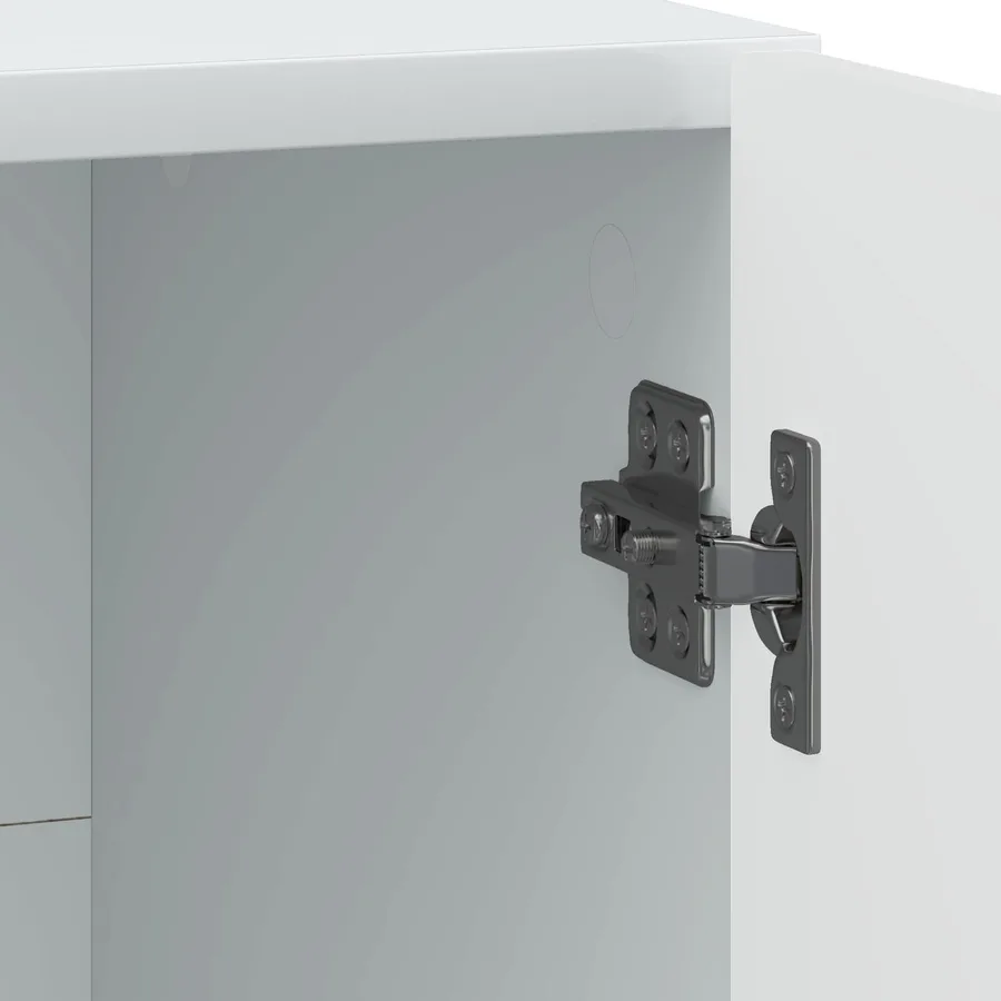 Cabinet de chevet 2 pcs Blanc 43 x 34,5 x 47 cm - 11