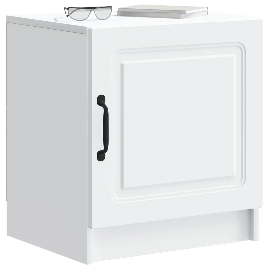 Cabinet de chevet 2 pcs Blanc 43 x 34,5 x 47 cm - 3