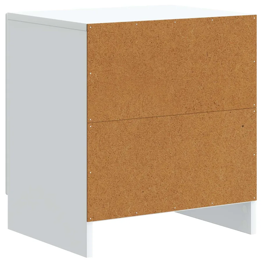 Cabinet de chevet 2 pcs Blanc 43 x 34,5 x 47 cm - 9