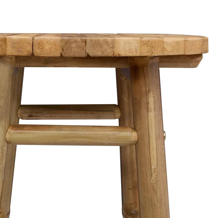 Tabouret de Jardin Naturel Ø 38 x 68 cm Bambou - 9