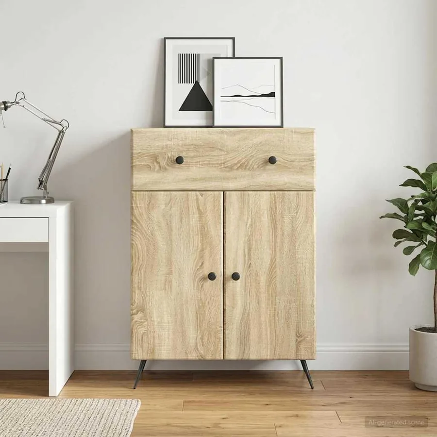 Buffet Chêne Sonoma 66 x 34,5 x 90 cm Bois d'ingénierie