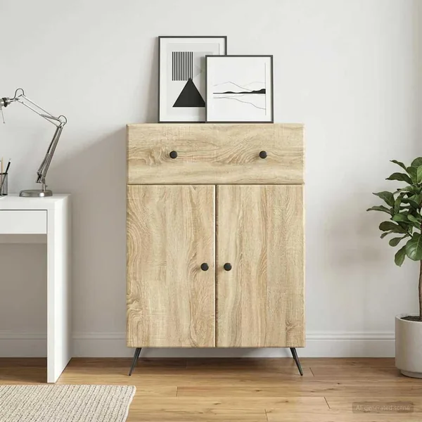 Buffet Chêne Sonoma 66 x 34,5 x 90 cm Bois d'ingénierie