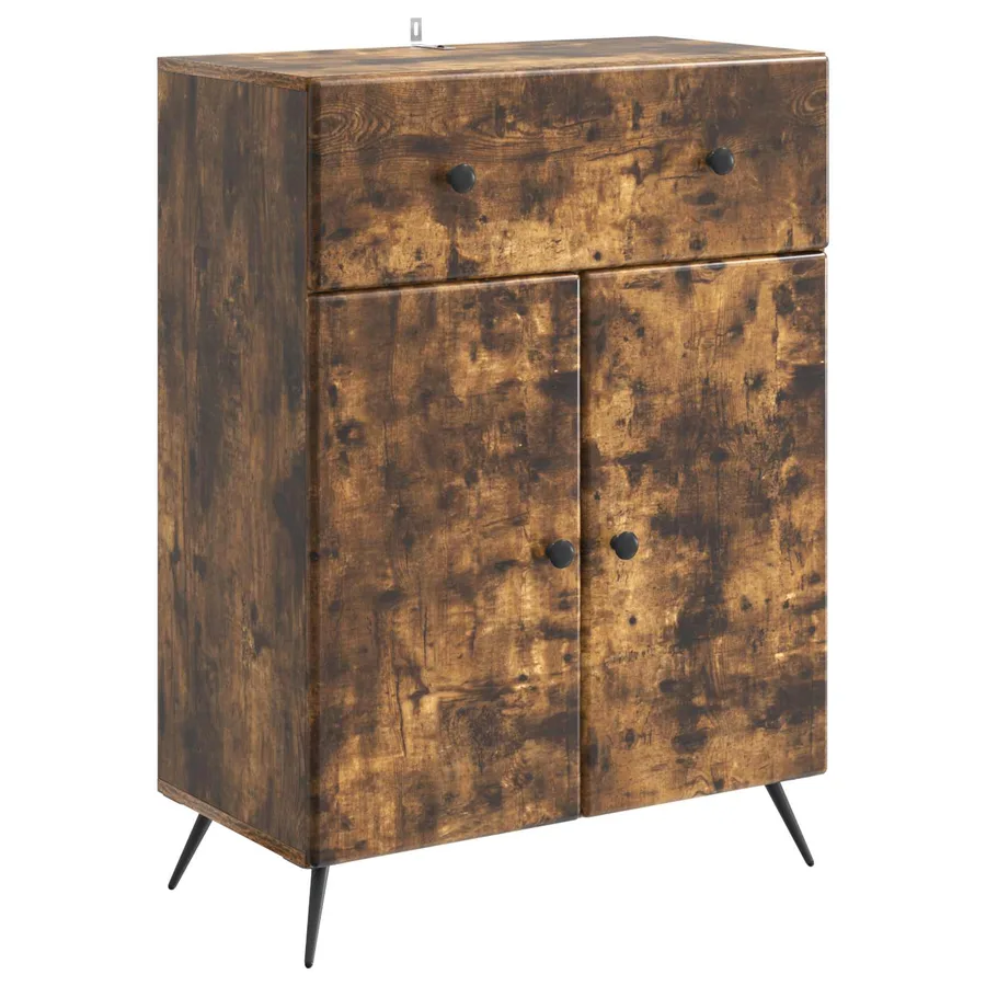 Buffet Chêne fumé 66 x 34,5 x 90 cm Bois d'ingénierie - 2