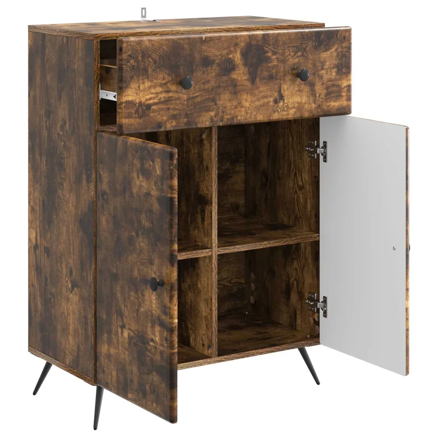Buffet Chêne fumé 66 x 34,5 x 90 cm Bois d'ingénierie - 5