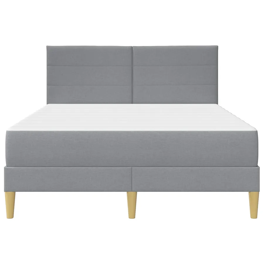 Cadre de lit Gris clair 160 x 200 cm Polyester - 6