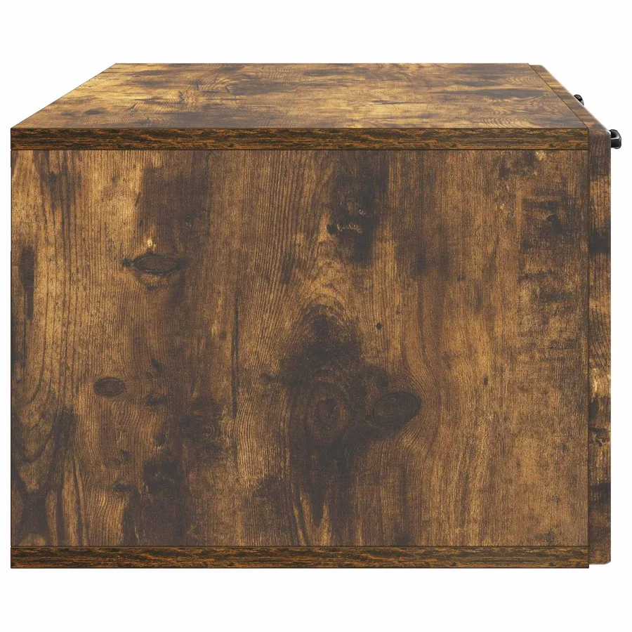 Meuble TV mural Chêne fumé 98 x 41 x 30 cm Bois d'ingénierie - 7