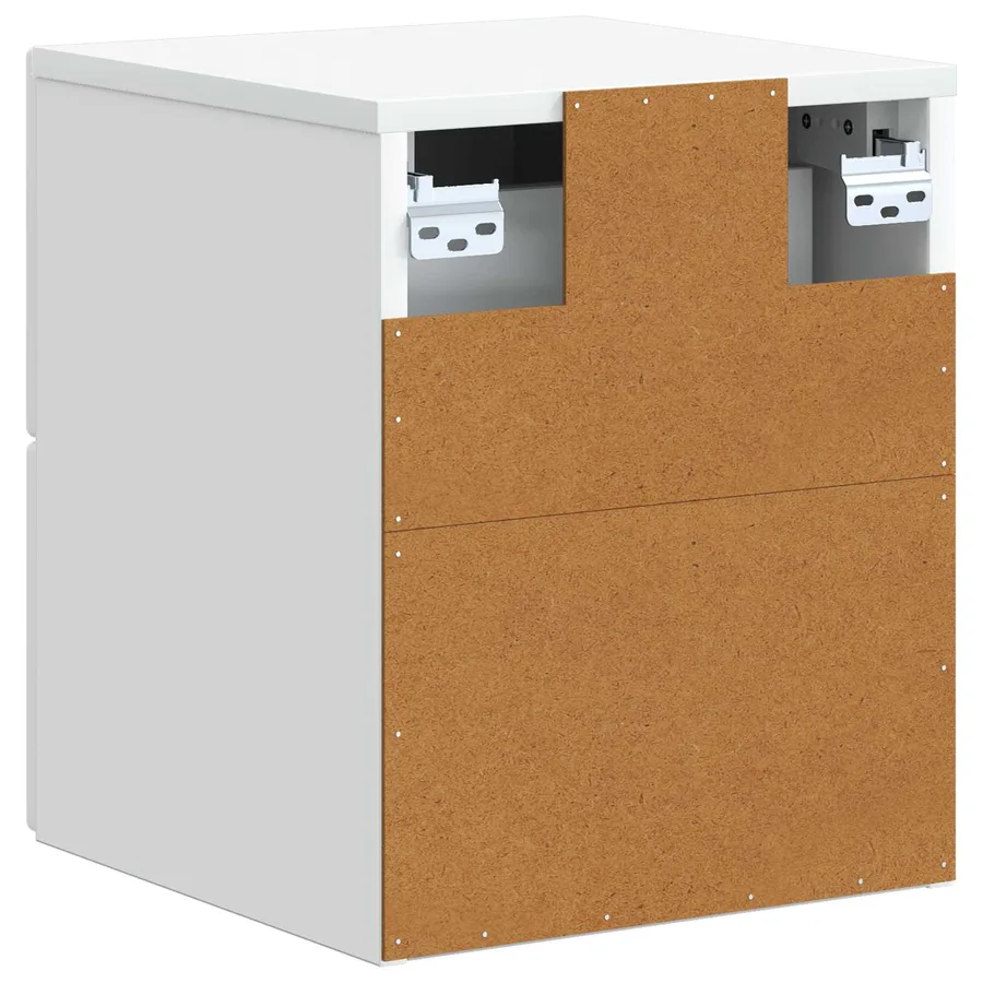 Cabinet de chevet mural 2 pcs Blanc 33 x 34,5 x 40 cm - 10