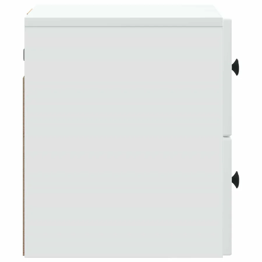 Cabinet de chevet mural 2 pcs Blanc 33 x 34,5 x 40 cm - 9