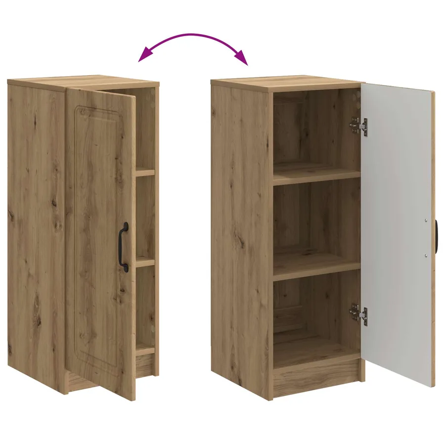 Buffet Chêne artisanal 33 x 34,5 x 87 cm Bois d'ingénierie - 11