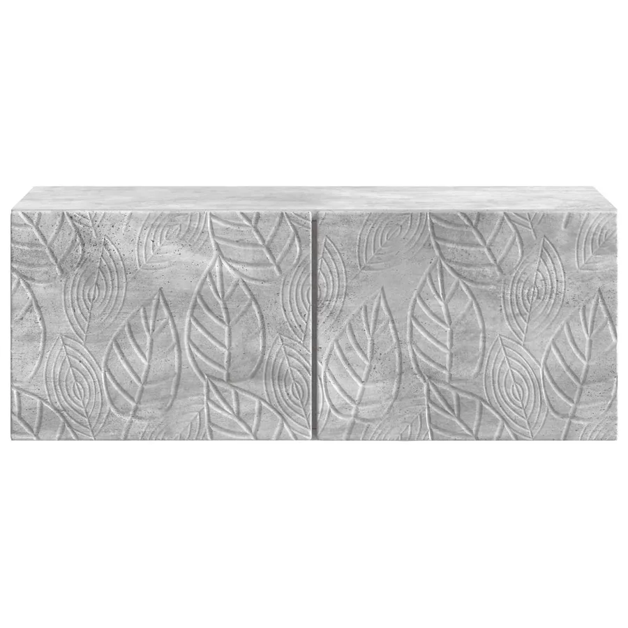 Meuble TV mural 98 x 41 x 30 cm Gris béton Bois d'ingénierie - 5