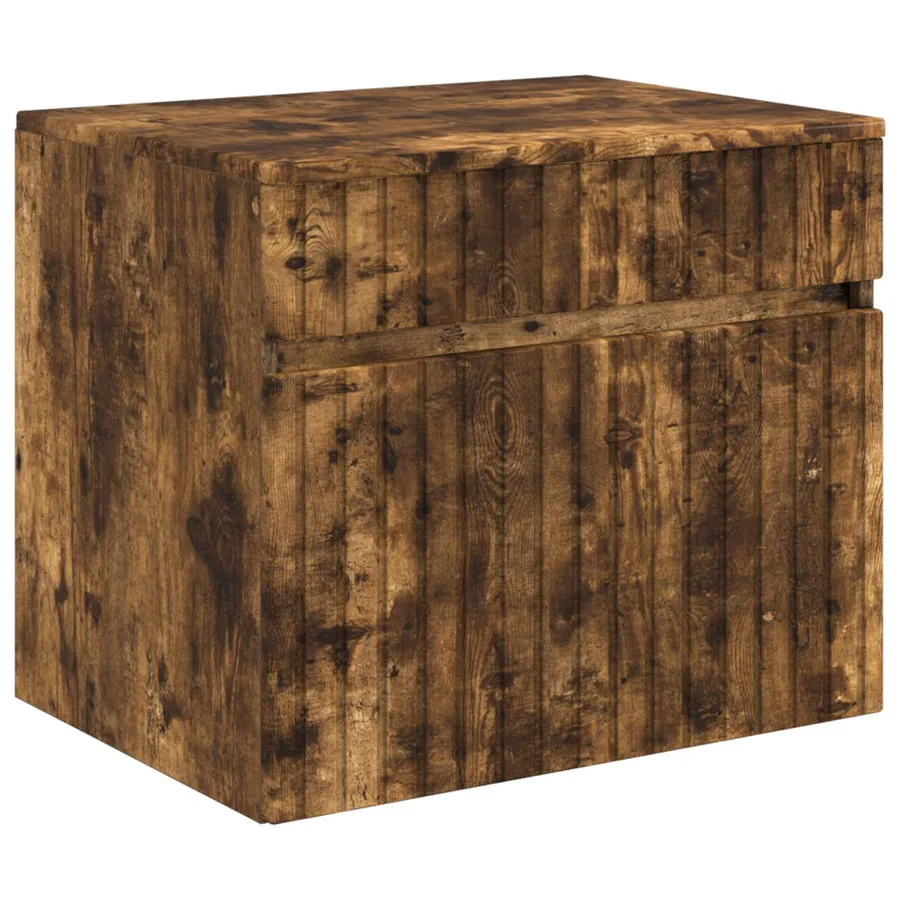 Ensemble d'armoire de salle de bain 4 pcs Chêne fumé - 6